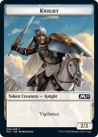 Knight // Soldier Double-Sided Token (4 // 5) [Core Set 2021]