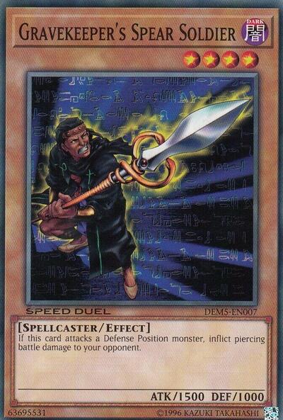 Gravekeeper's Spear Soldier (DEM5-EN007) [Speed Duel Demo Deck]