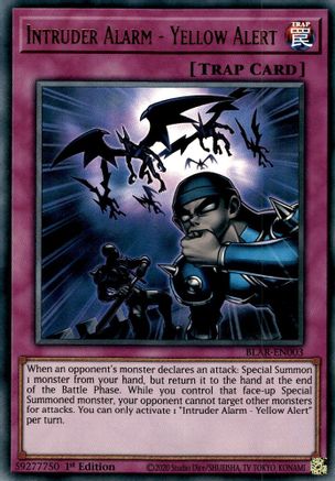 Intruder Alarm - Yellow Alert (BLAR-EN003) - Battles of Legend: Armageddon 1st Edition