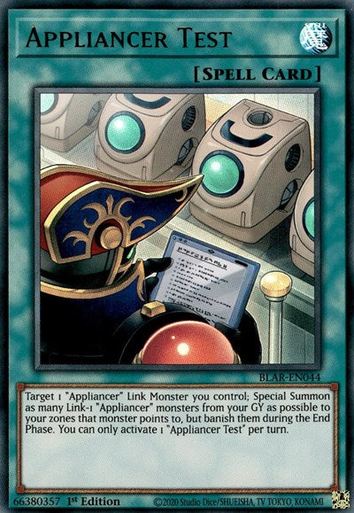 Appliancer Test (BLAR-EN044) [Battles of Legend: Armageddon]