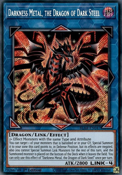 Darkness Metal, the Dragon of Dark Steel (BLAR-EN047) [Battles of Legend: Armageddon]