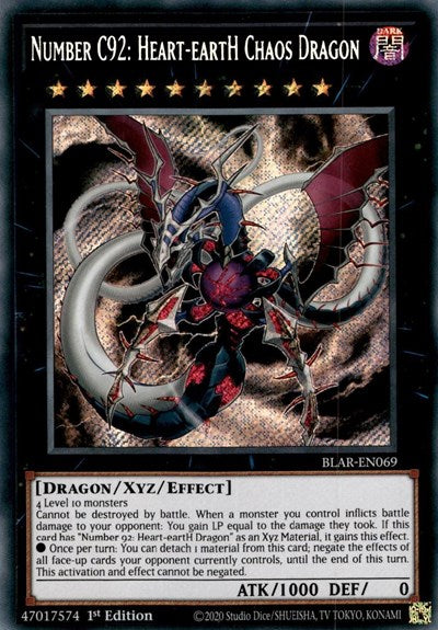 Number C92: Heart-eartH Chaos Dragon (BLAR-EN069) [Battles of Legend: Armageddon]