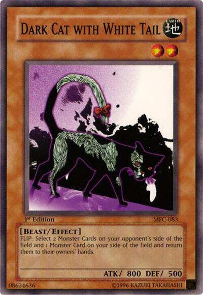 Dark Cat with White Tail (MFC-083) [Magician's Force]