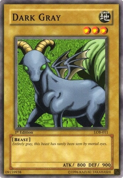 Dark Gray (LOB-011) [The Legend of Blue Eyes White Dragon]