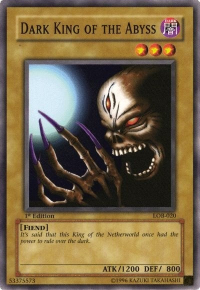 Dark King of the Abyss (LOB-020) [The Legend of Blue Eyes White Dragon]