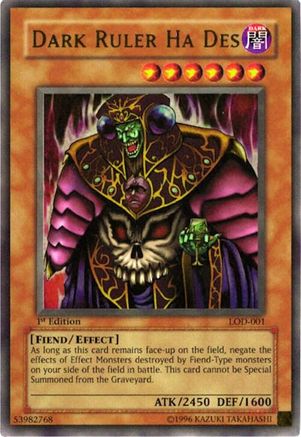Dark Ruler Ha Des (LOD-001) - Legacy of Darkness 1st Edition