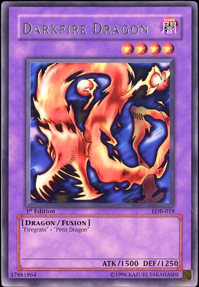 Darkfire Dragon (LOB-019) [The Legend of Blue Eyes White Dragon]