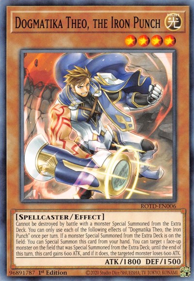 Dogmatika Theo, the Iron Punch (ROTD-EN006) [Rise of the Duelist]