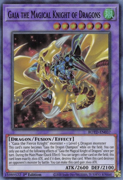 Gaia the Magical Knight of Dragons (ROTD-EN037) [Rise of the Duelist]
