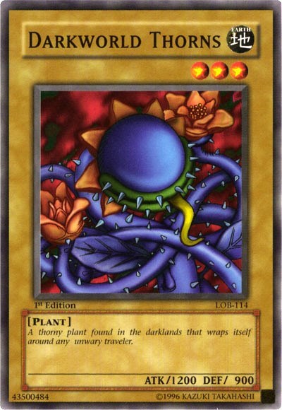 Darkworld Thorns (LOB-114) [The Legend of Blue Eyes White Dragon]