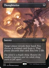 Thoughtseize (Borderless) (344) [Double Masters]
