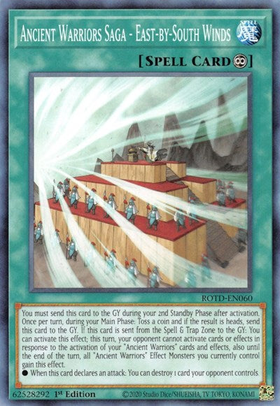 Ancient Warriors Saga - East-by-South Winds (ROTD-EN060) [Rise of the Duelist]
