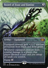 Sword of Feast and Famine (Borderless) (364) [Double Masters]