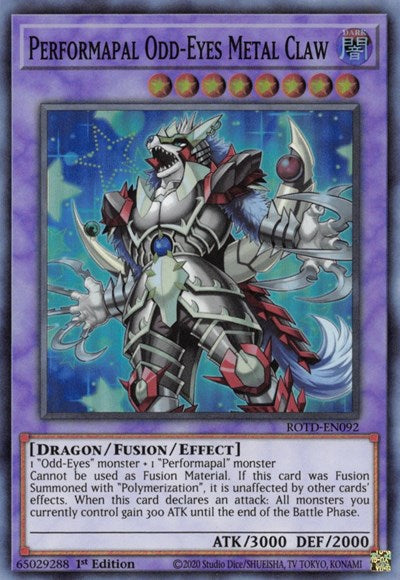 Performapal Odd-Eyes Metal Claw (ROTD-EN092) [Rise of the Duelist]
