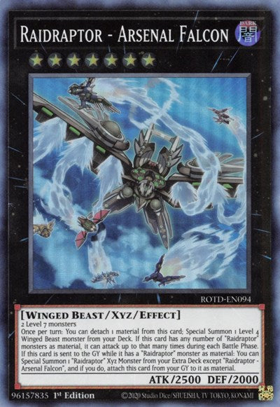 Raidraptor - Arsenal Falcon (ROTD-EN094) [Rise of the Duelist]