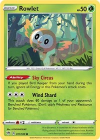Rowlet (011/189) [SWSH03: Darkness Ablaze]
