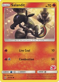 Salandit - 25/156 (#31 Charizard Stamped) (025/156) [Battle Academy]