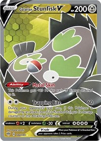 Galarian Stunfisk V (Full Art) (184/189) [SWSH03: Darkness Ablaze]