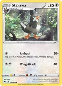 Staravia (146/189) [SWSH03: Darkness Ablaze]
