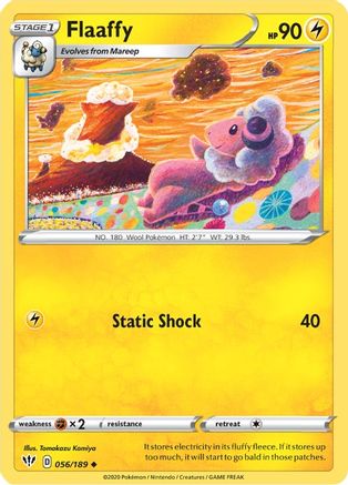 Flaaffy 056/189  SWSH03 Darkness Ablaze - Uncommon