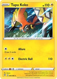 Tapu Koko (061/189) [SWSH03: Darkness Ablaze]