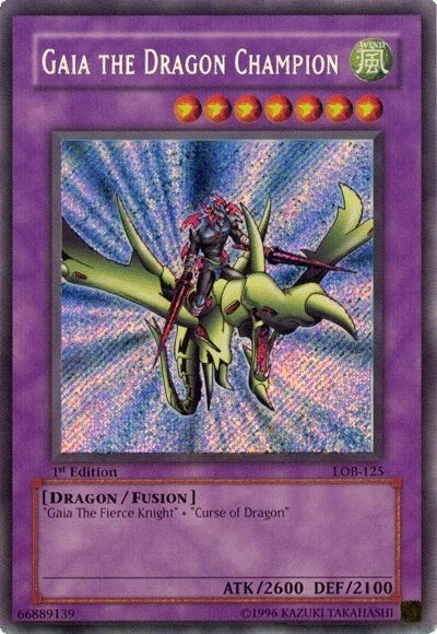 Gaia the Dragon Champion (LOB-125) [The Legend of Blue Eyes White Dragon]