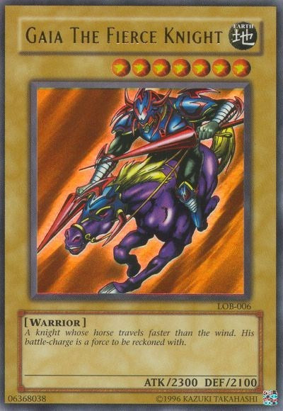 Gaia The Fierce Knight (LOB-006) [The Legend of Blue Eyes White Dragon]