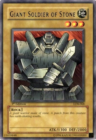 Giant Soldier of Stone (LOB-068) [The Legend of Blue Eyes White Dragon]