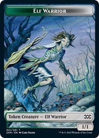 Elf Warrior // Plant Double-Sided Token (21 // 16) [Double Masters]
