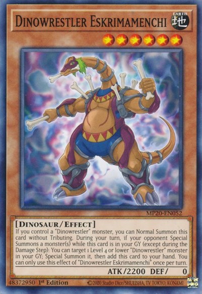 Dinowrestler Eskrimamenchi (MP20-EN052) [2020 Tin of Lost Memories]