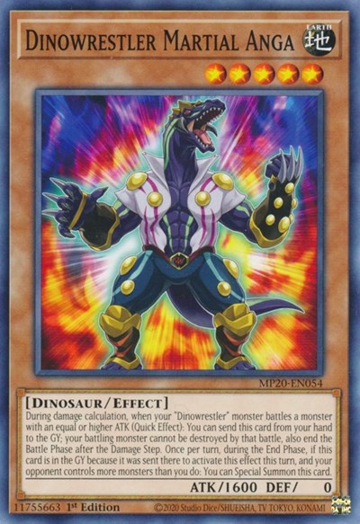 Dinowrestler Martial Anga (MP20-EN054) [2020 Tin of Lost Memories]