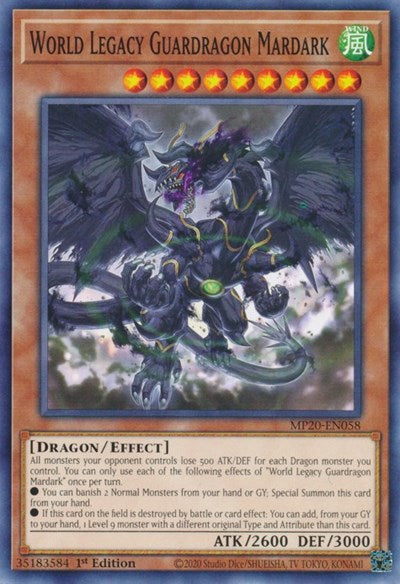 World Legacy Guardragon Mardark (MP20-EN058) [2020 Tin of Lost Memories]