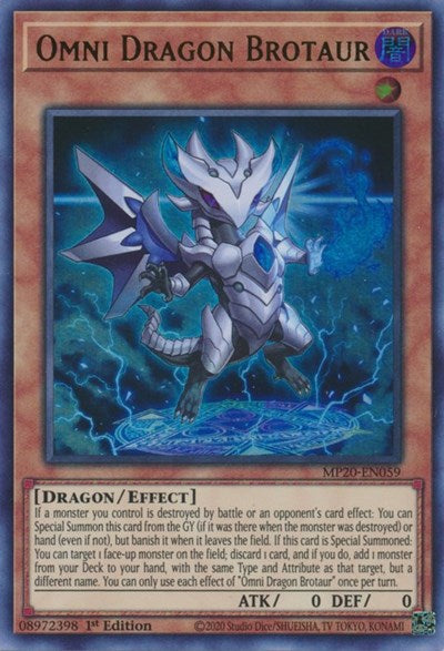 Omni Dragon Brotaur (MP20-EN059) [2020 Tin of Lost Memories]