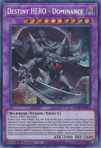 Destiny HERO - Dominance (MP20-EN064) [2020 Tin of Lost Memories]