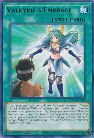 Valkyrie's Embrace (MP20-EN091) [2020 Tin of Lost Memories]