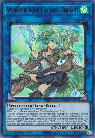 Wynn the Wind Charmer, Verdant (MP20-EN124) [2020 Tin of Lost Memories]