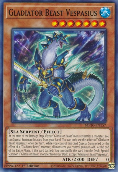 Gladiator Beast Vespasius (MP20-EN157) [2020 Tin of Lost Memories]