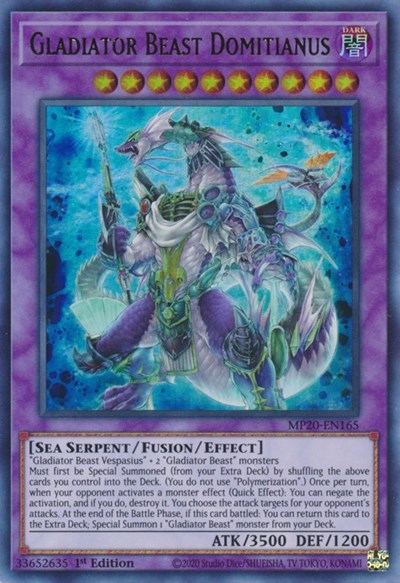 Gladiator Beast Domitianus (MP20-EN165) [2020 Tin of Lost Memories]