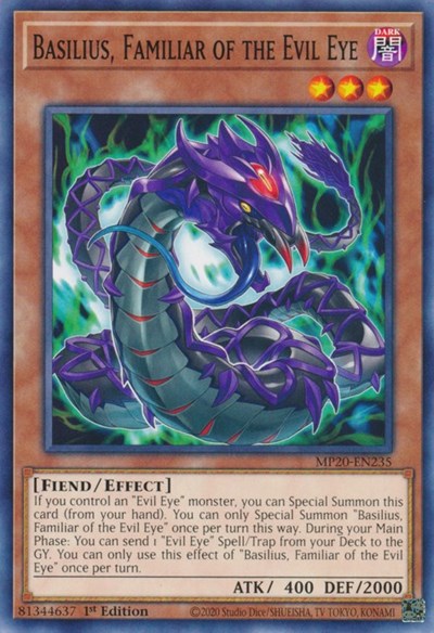 Basilius, Familiar of the Evil Eye (MP20-EN235) [2020 Tin of Lost Memories]
