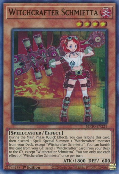 Witchcrafter Schmietta (MP20-EN221) [2020 Tin of Lost Memories]