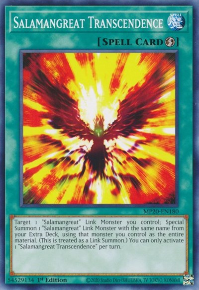 Salamangreat Transcendence (MP20-EN180) [2020 Tin of Lost Memories]