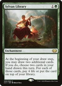 Sylvan Library (5) [Commander Collection: Green]