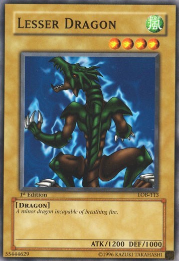 Lesser Dragon (LOB-113) [The Legend of Blue Eyes White Dragon]
