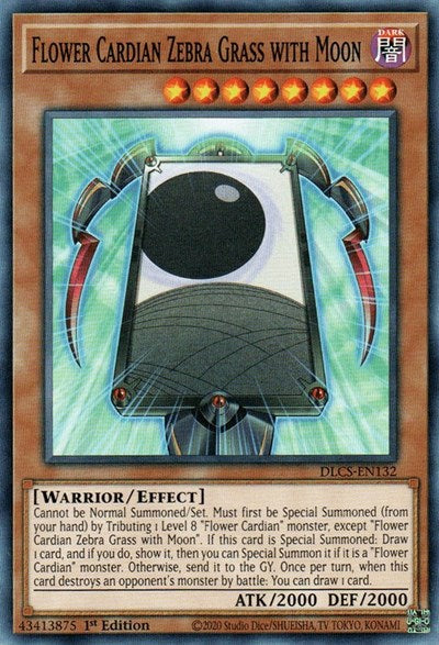 Flower Cardian Zebra Grass with Moon (DLCS-EN132) [Dragons of Legend: The Complete Series]