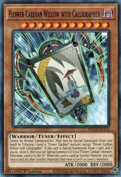 Flower Cardian Willow with Calligrapher (DLCS-EN133) [Dragons of Legend: The Complete Series]