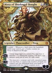 Nissa of Shadowed Boughs (Borderless) (283) [Zendikar Rising]