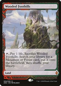 Wooded Foothills (4) [Zendikar Rising Expeditions]