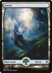 Forest (280) - Full Art (280) [Zendikar Rising]