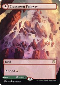 Cragcrown Pathway (Borderless) (287) [Zendikar Rising]