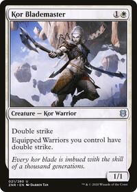 Kor Blademaster (21) [Zendikar Rising]